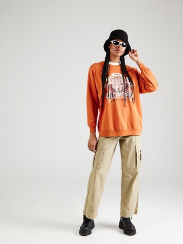 ONLY Sweatshirt 'LUCINDA' in Orange