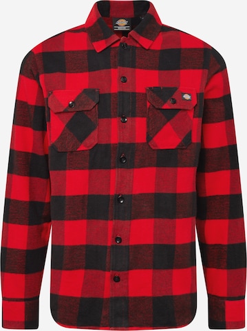 Chemise 'Sacramento' DICKIES en rouge : devant