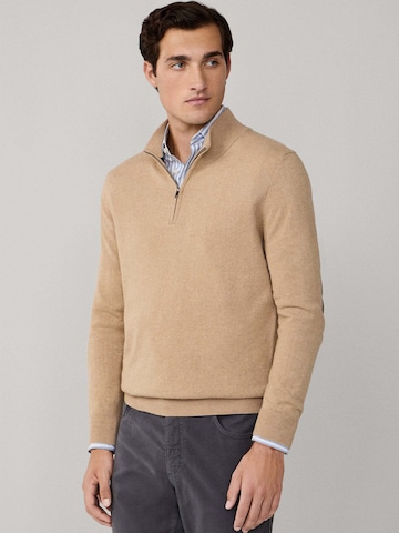 Pull-over Hackett London en beige : devant