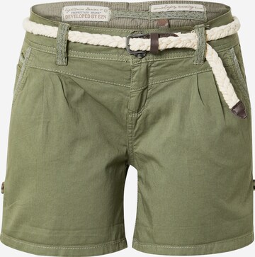 regular Pantaloni con pieghe di Eight2Nine in verde: frontale