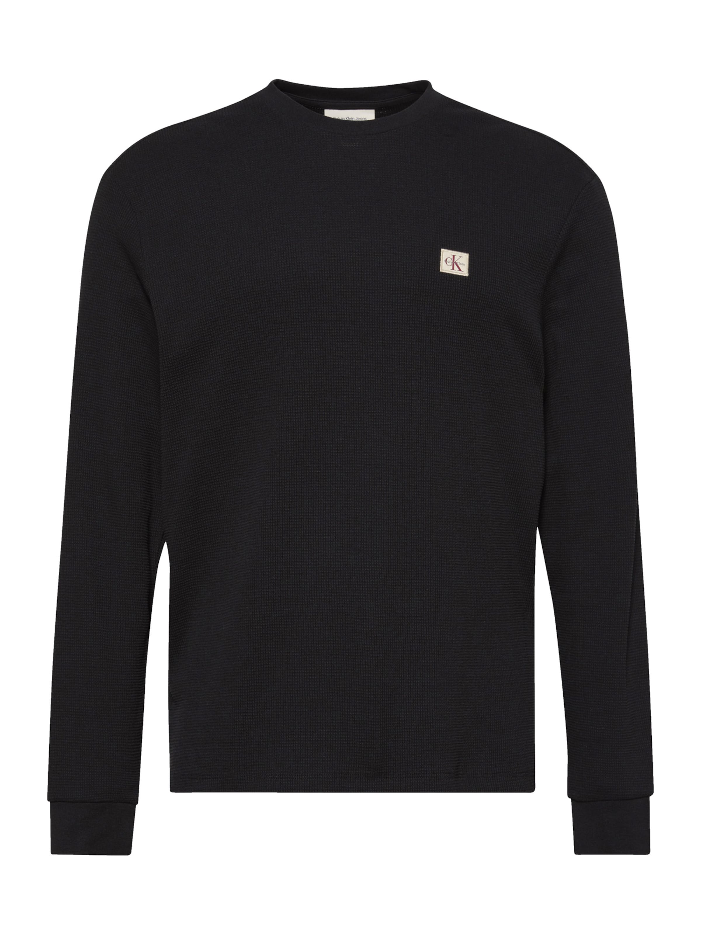 Calvin Klein Jeans Μπλουζάκι σε μαύρο: μπροστά