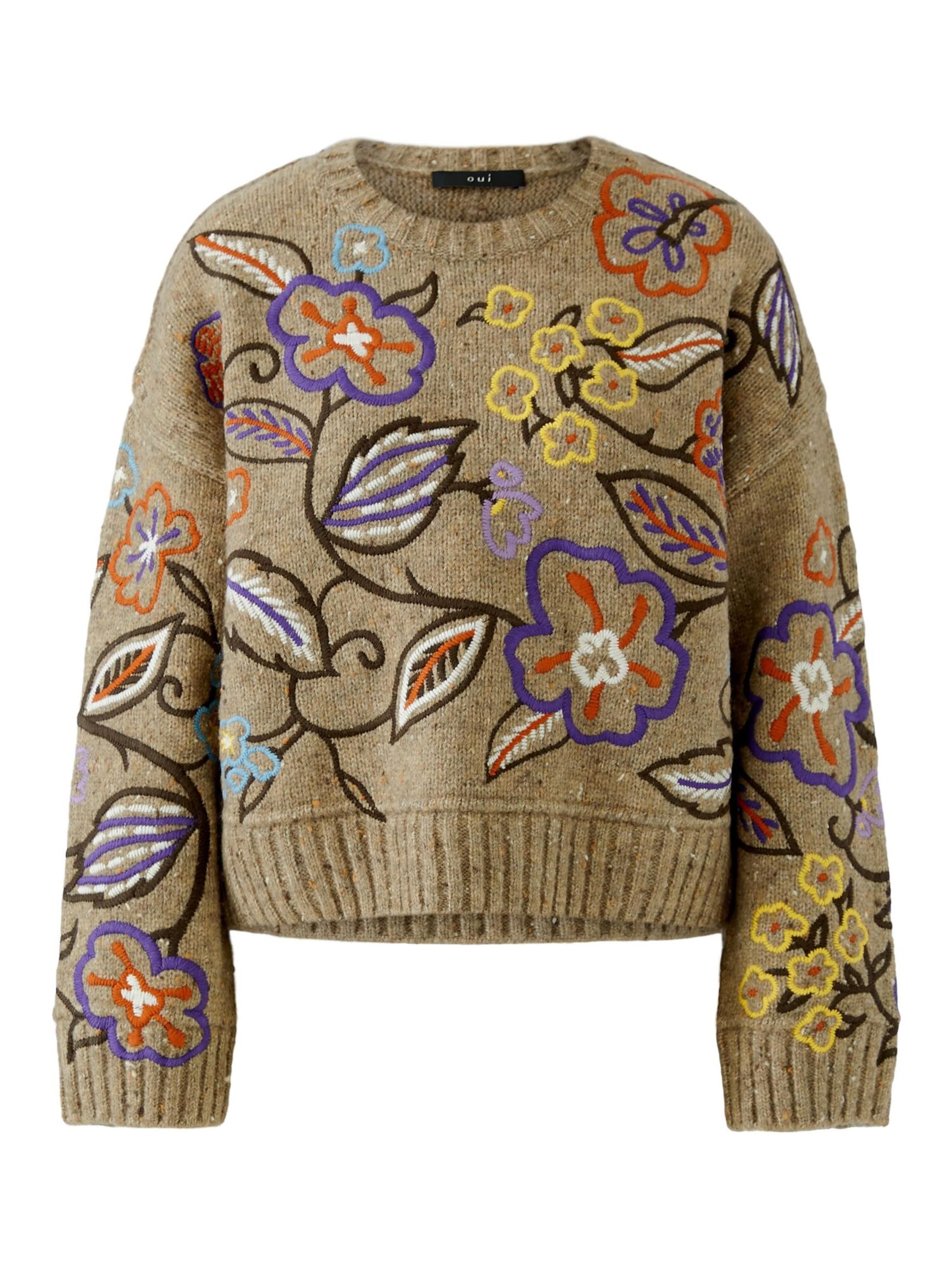 OUI Pullover in Braun: Vorderseite