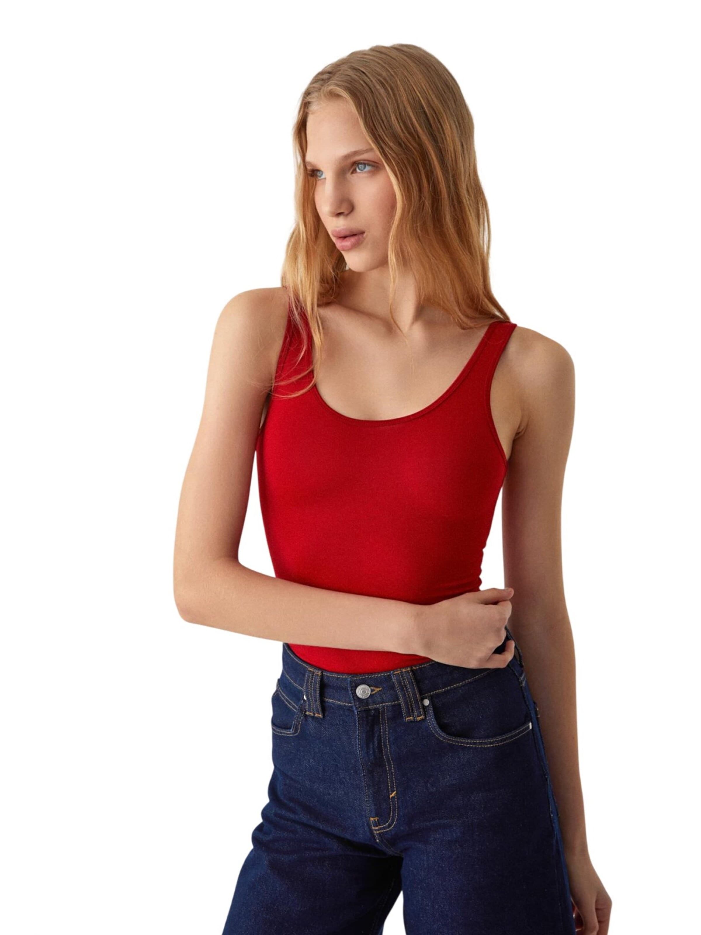 Grimelange Bodysuit in Red