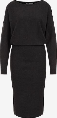 WE Fashion Pletena obleka | siva barva: sprednja stran