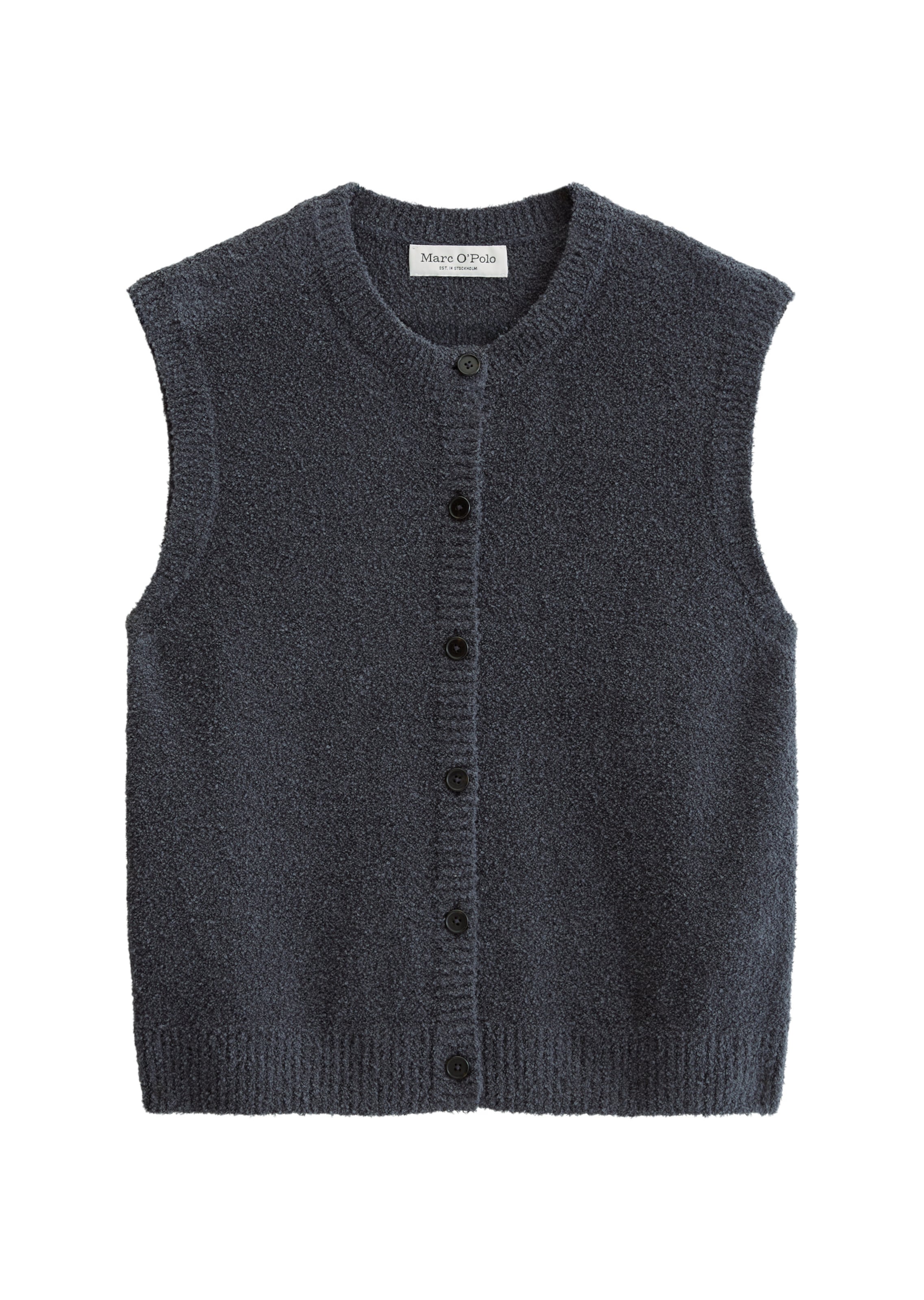 Marc O'Polo Knitted vest in Grey: front