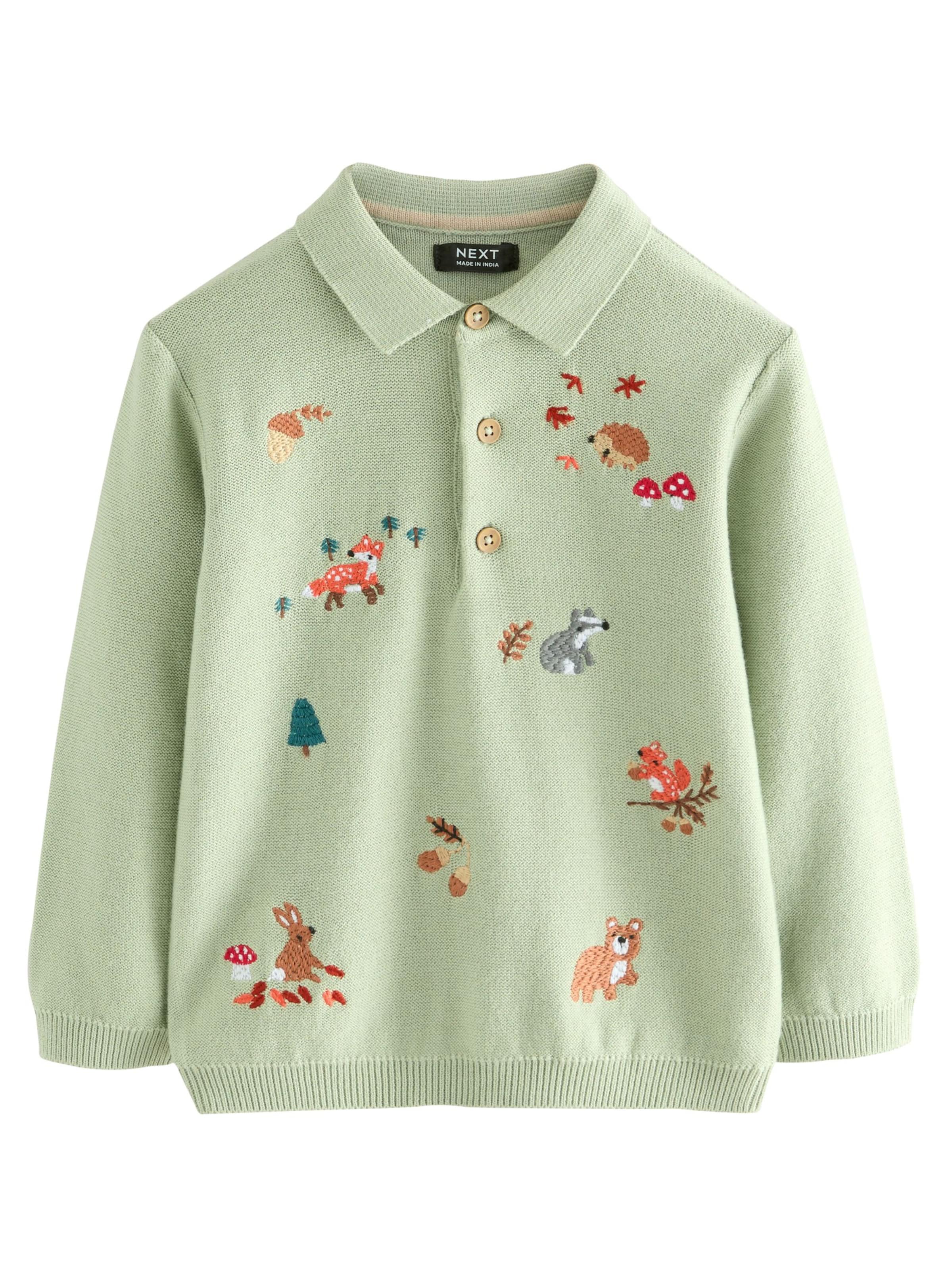 Next Svetr – zelená: přední strana