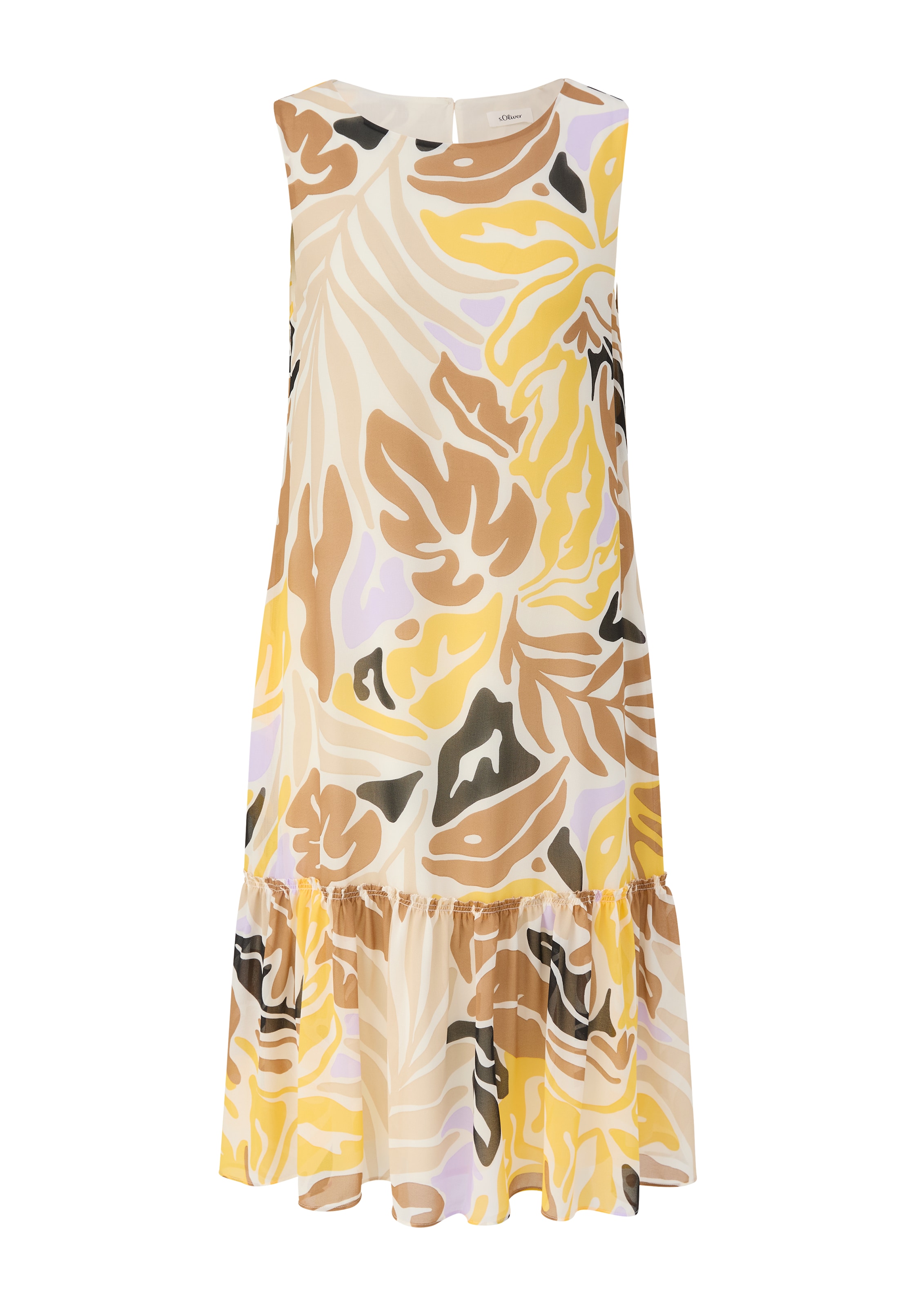 Robe s.Oliver BLACK LABEL en jaune : devant