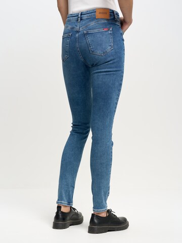 Coupe slim Jean 'Rose' BIG STAR en bleu