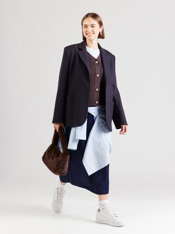 Hailys Knit Cardigan 'Pi44pa' in Brown
