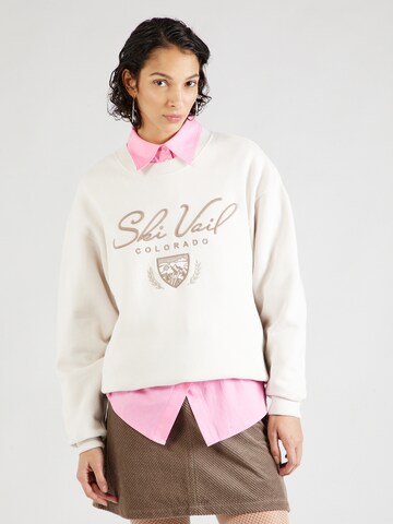 Abercrombie & Fitch Sweatshirt in Beige: front