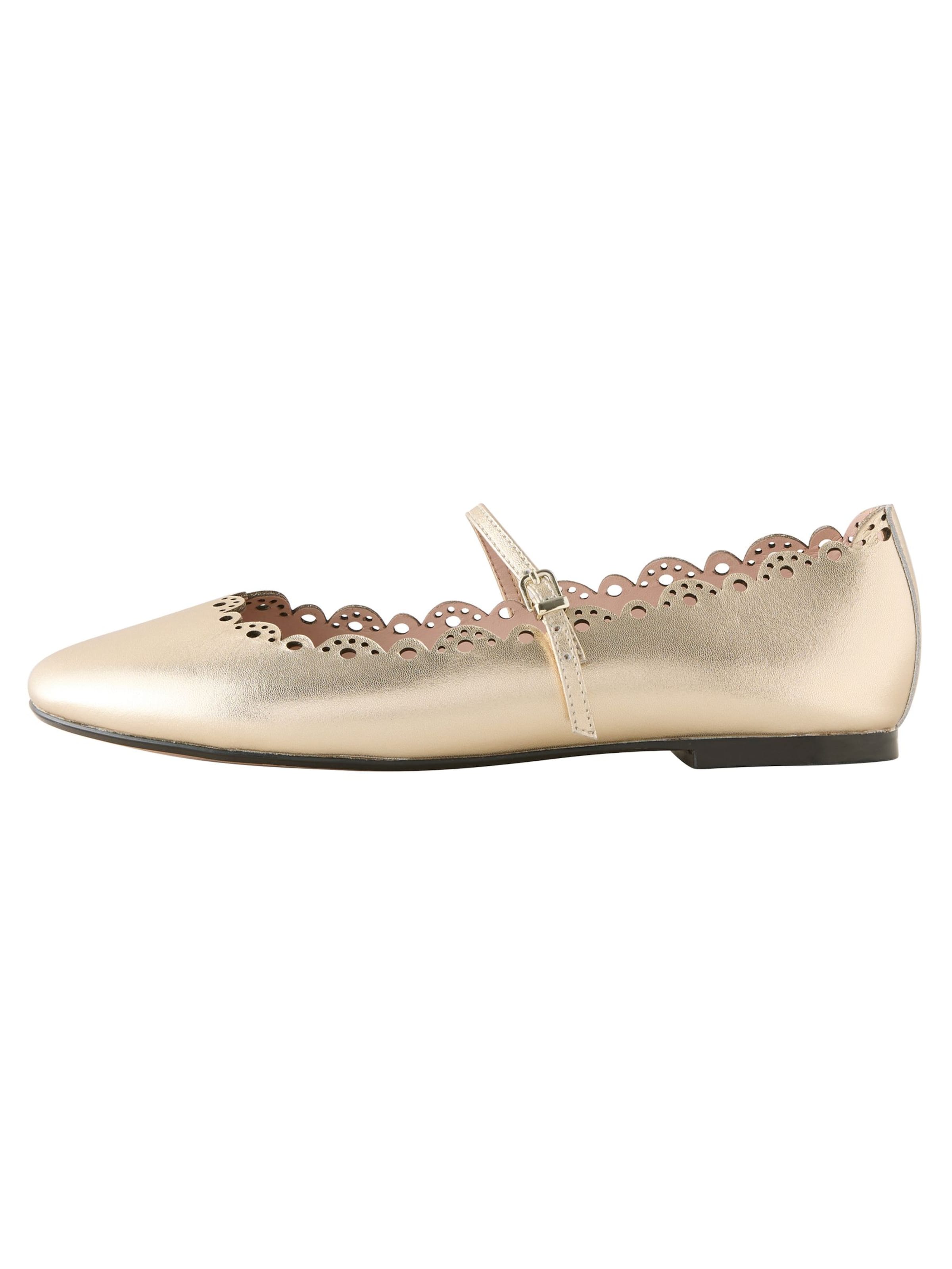 Next Strap ballerina 'Elfie' in Gold, Item view