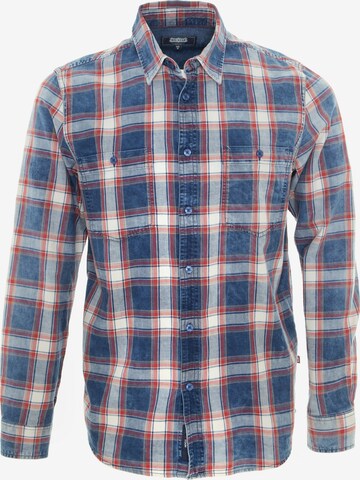 BIG STAR Regular fit Button Up Shirt 'Garsonis' in Blue: front