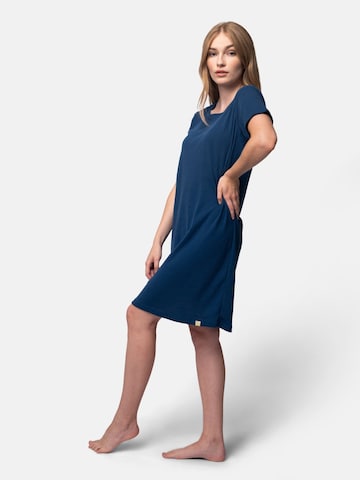greenjama Nightgown 'Derby-Rib' in Blue