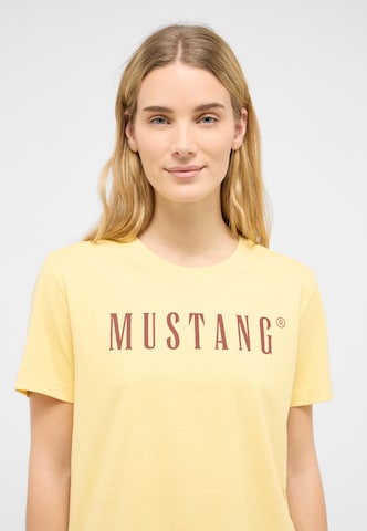 MUSTANG Shirt 'Floris' in Yellow