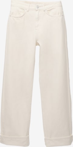 Pull&Bear Džínsy - Biela: predná strana