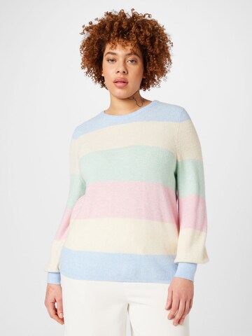 ONLY Carmakoma Sweater 'DARIA' in Blue: front