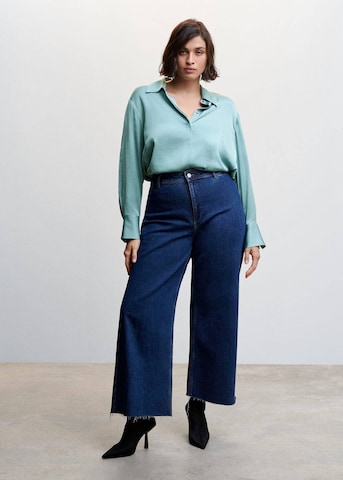 MANGO Bluse in Blau