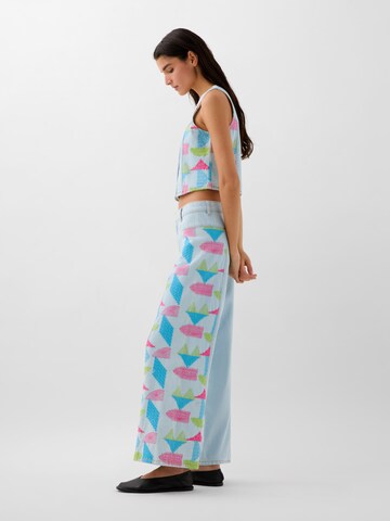 Scalpers Regular Culotte Embside Denim Pant ' ' in Blau
