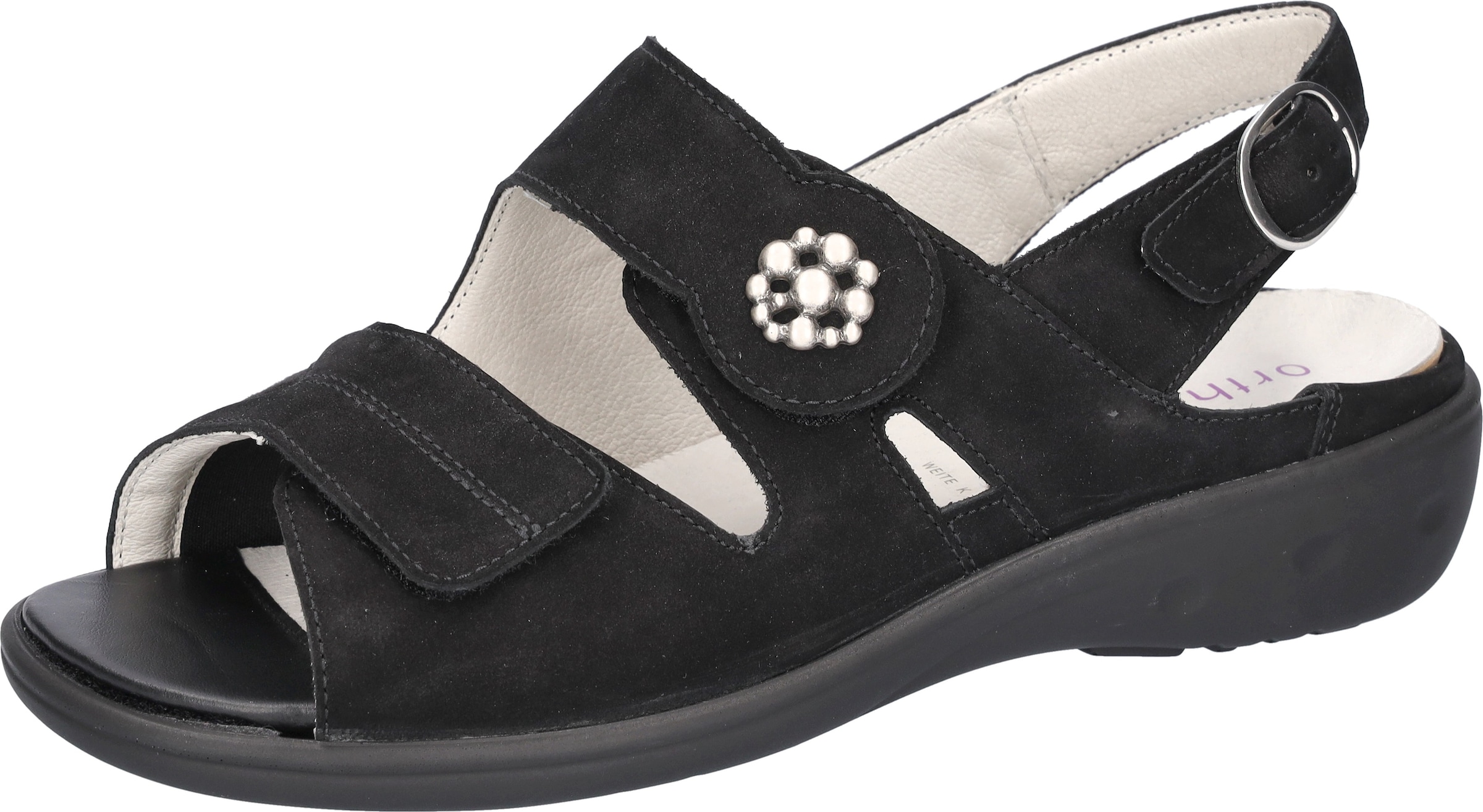 WALDLÄUFER Sandals in Black: front