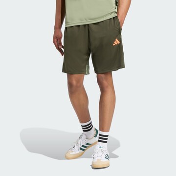 ADIDAS PERFORMANCE Regular Sports trousers 'Tiro 25 Essentials' in Green: front