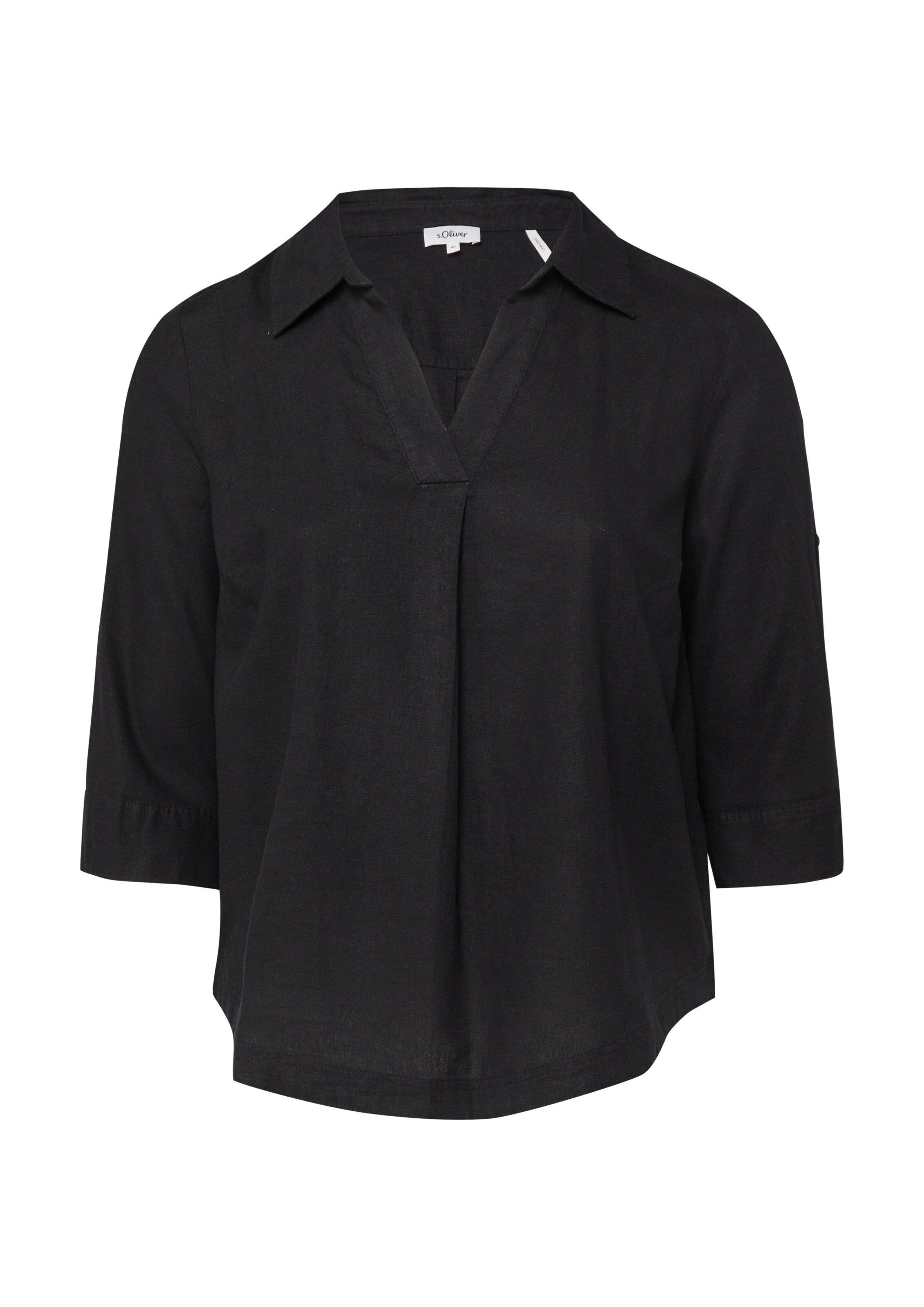 s.Oliver Blouse in Zwart: voorkant