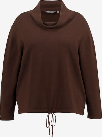 Pull-over Ulla Popken en marron : devant