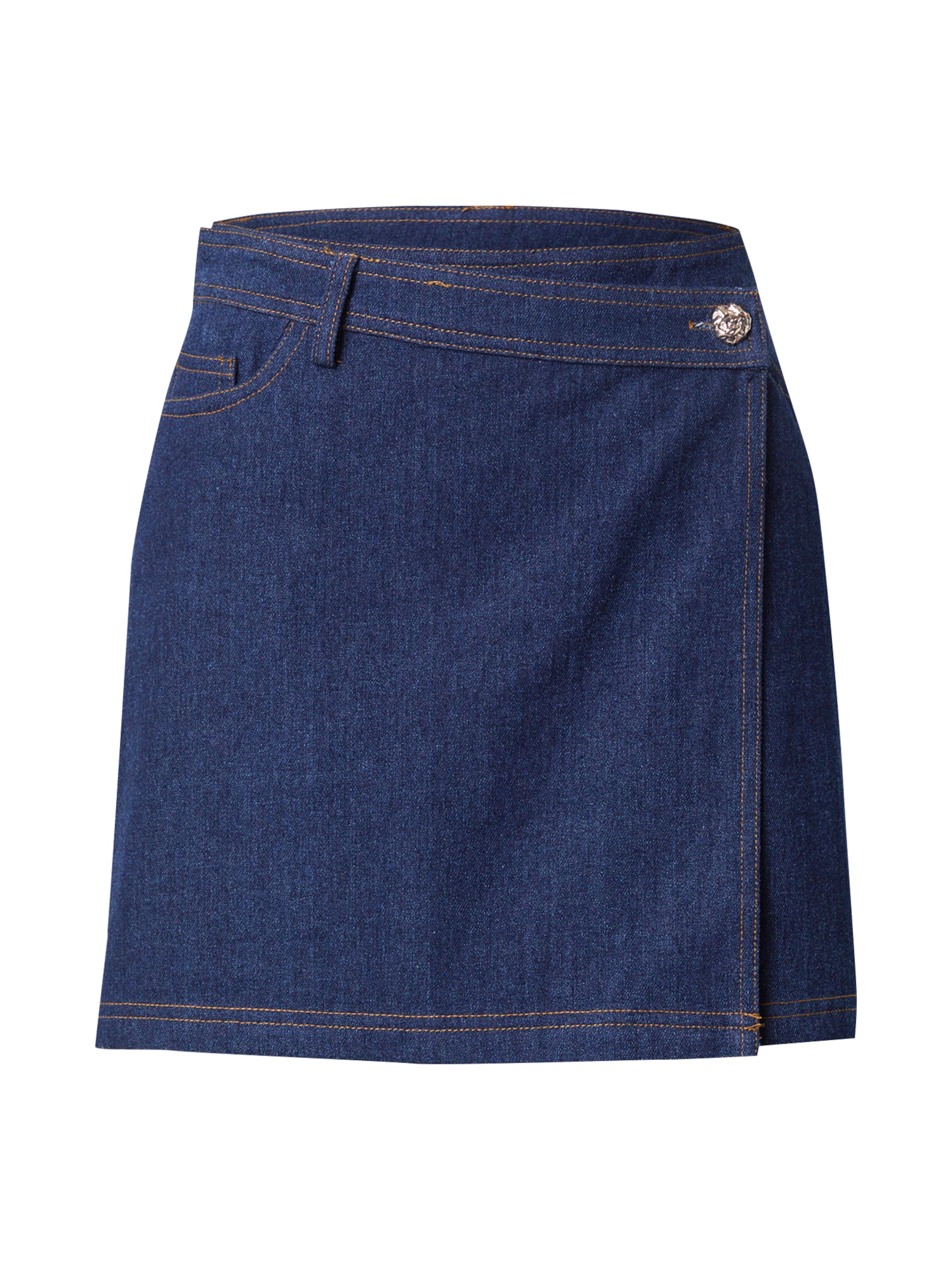 Fustă 'PCFABIA' de la PIECES pe albastru: față