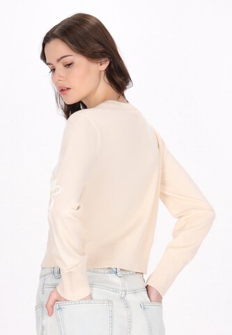 MYMO Gebreid vest in Beige