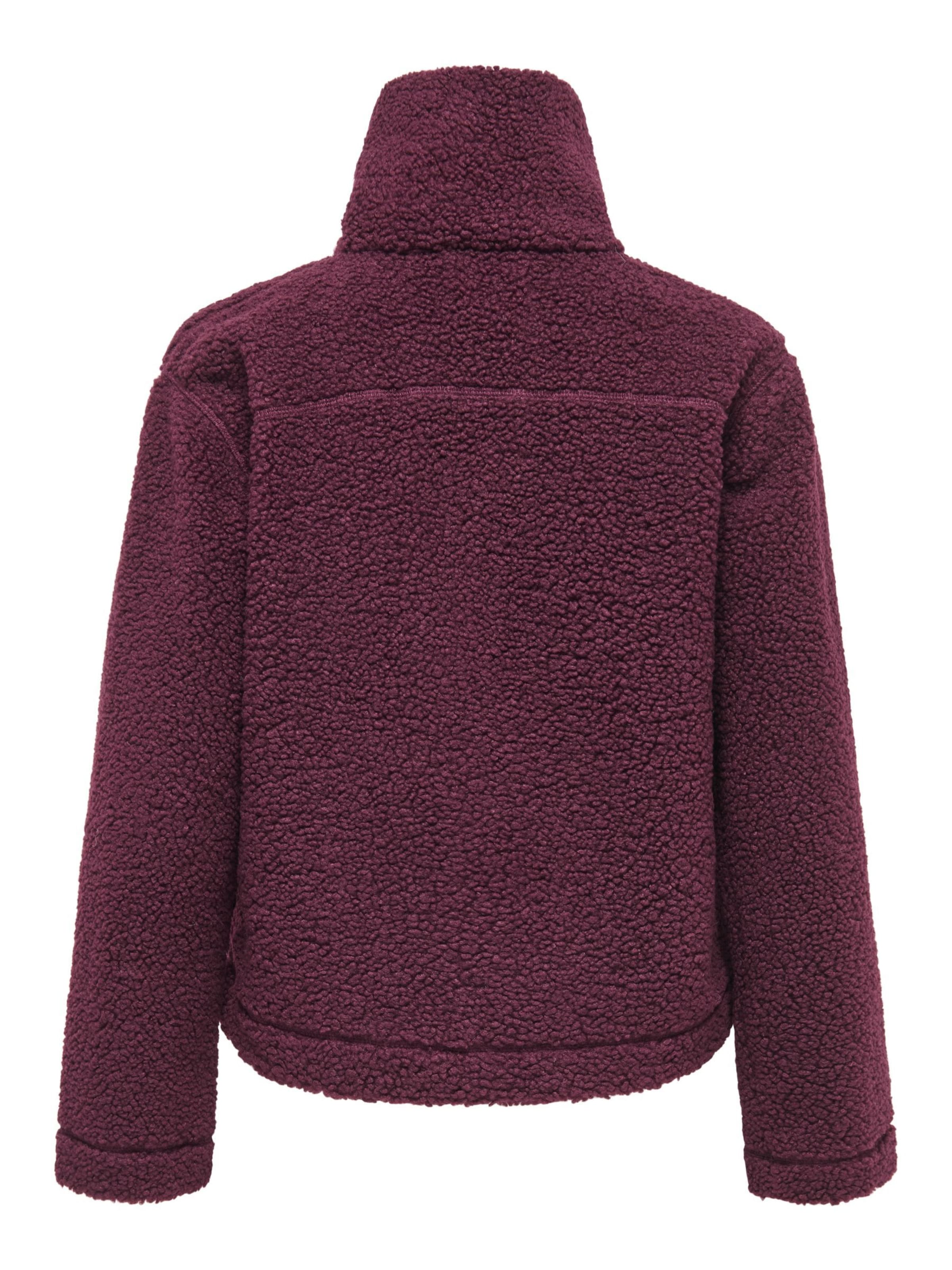 ONLY Fleecejacke 'ONLMegan' in Rot
