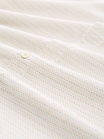 TOM TAILOR DENIM Slim fit Button Up Shirt in Beige