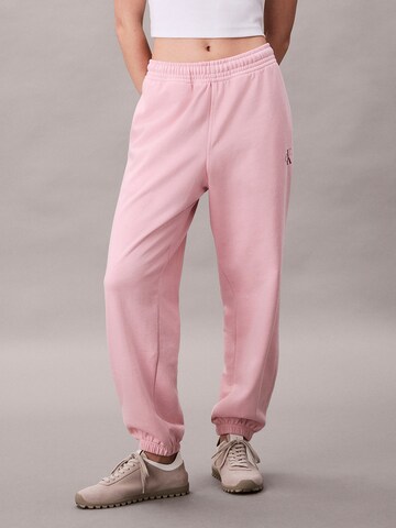 Tapered Pantaloni di Calvin Klein Jeans in rosa: frontale
