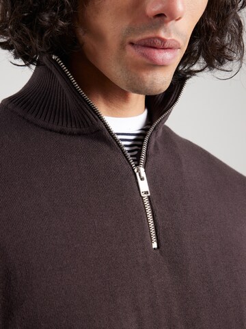 Pull-over 'SLHBERG' SELECTED HOMME en marron