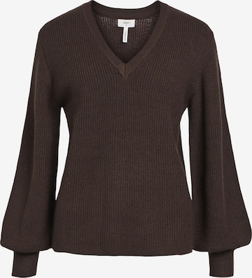 Pull-over OBJECT en marron : devant