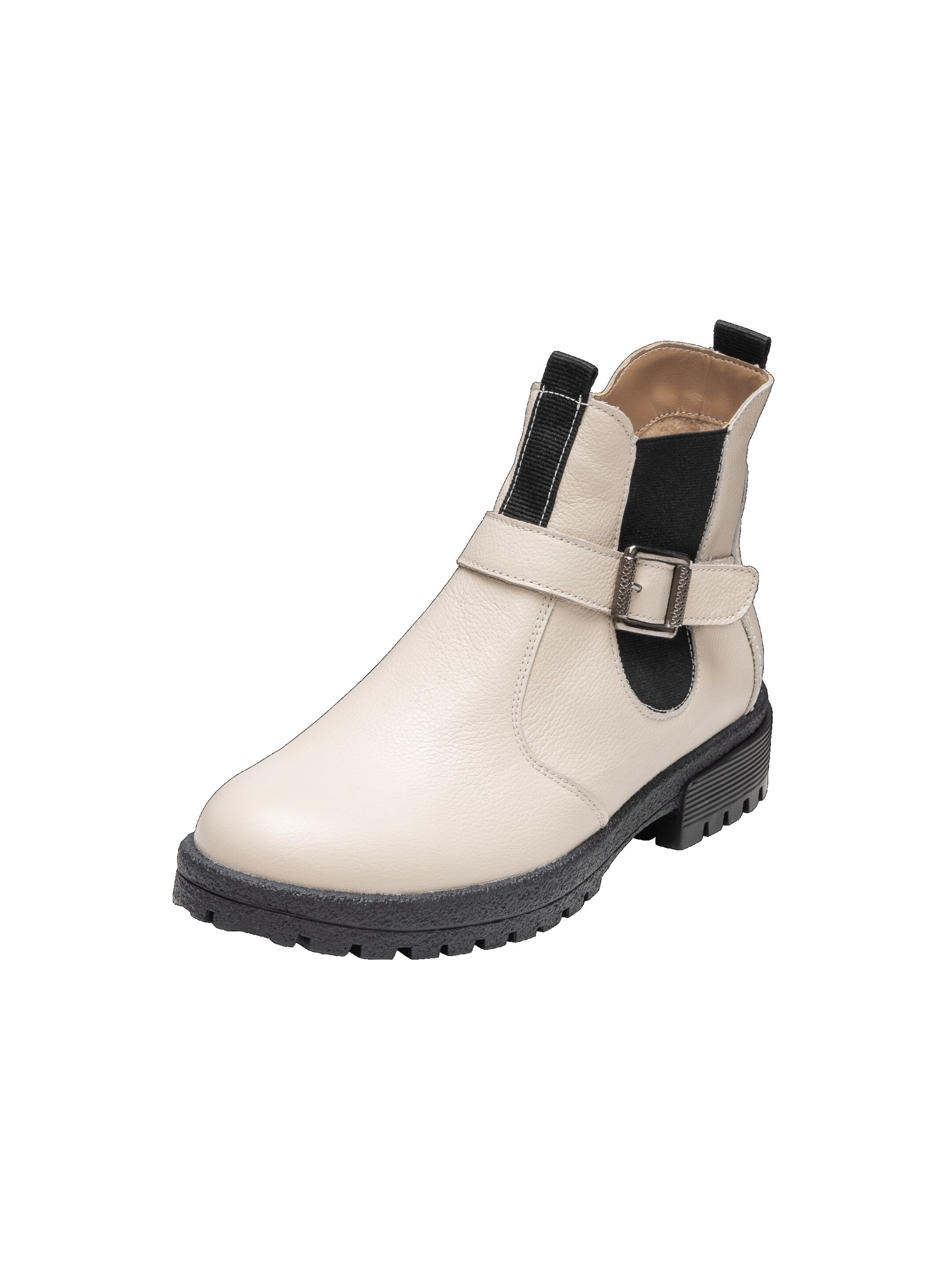 VITAFORM Chelsea Boots en crème / noir, Vue avec produit