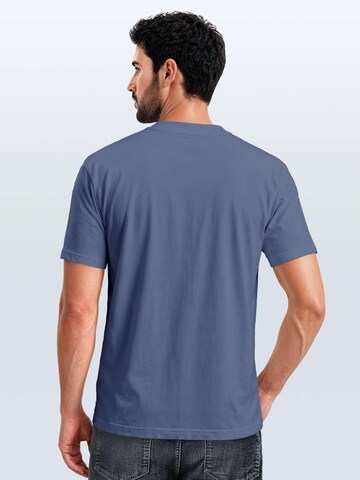 Neverless Shirt 'Long Beach'‌‌‌‌‌‌‌‌‌ in Blau