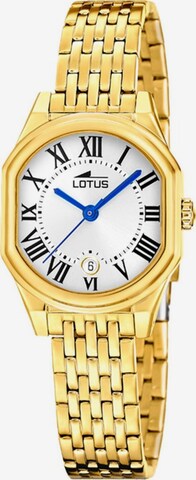 Montre à affichage analogique Lotus en blanc : devant