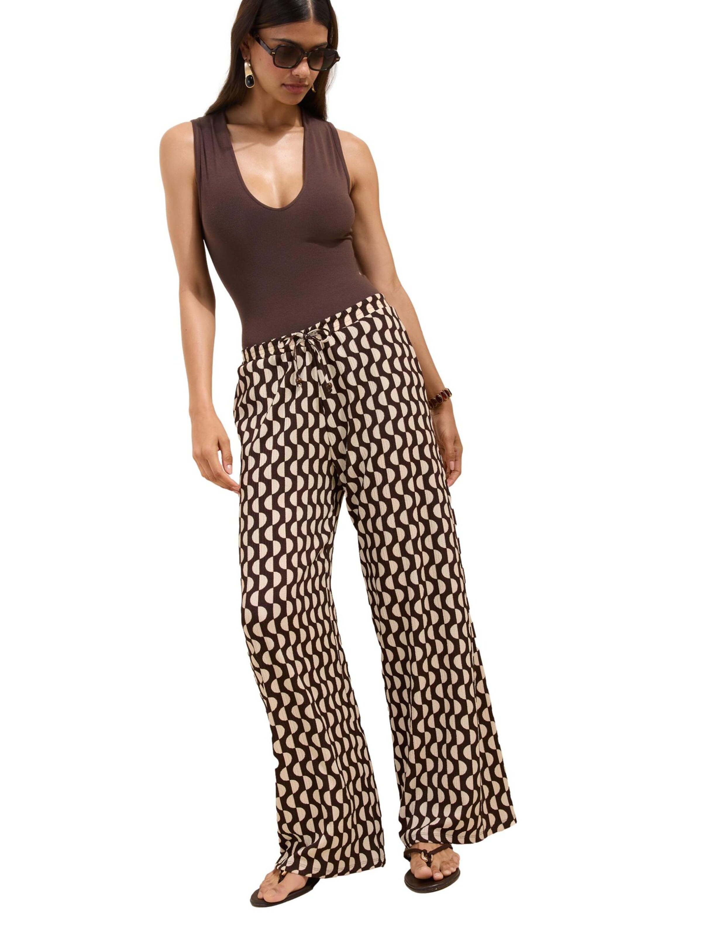 Friends Like These Pants in Brown: front
