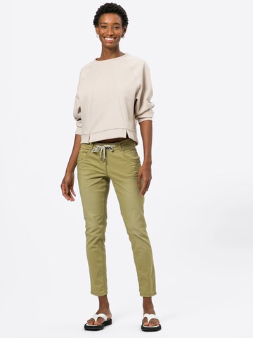 Coupe slim Pantalon TOM TAILOR en vert