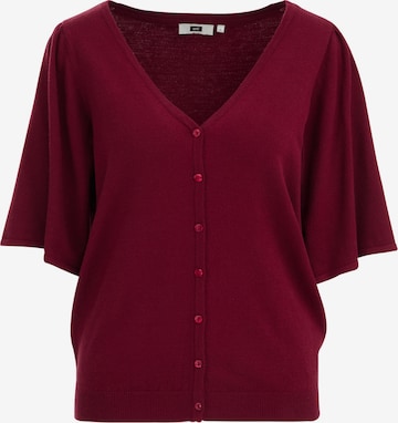 WE FashionKardigan - crvena boja: prednji dio