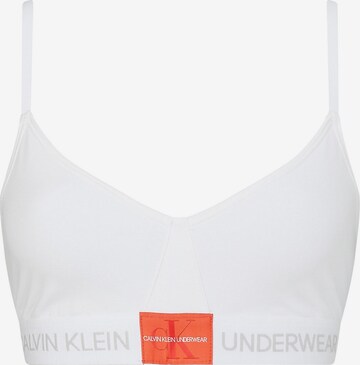 Calvin Klein Underwear Triangle Bra in White: front