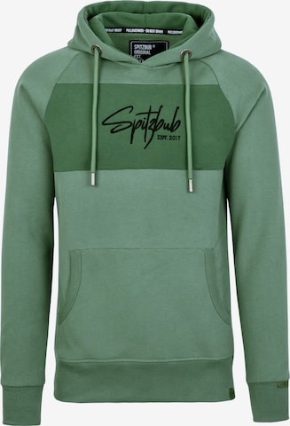 SPITZBUB Sweatshirt 'Street Unframed' in Green: front