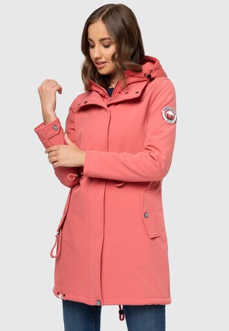 MARIKOO Raincoat in Pink: front