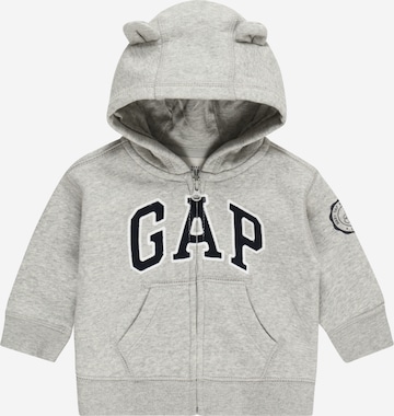 Veste de survêtement GAP en gris : devant