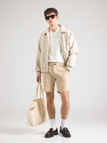 JACK & JONES Regularen Chino hlače 'JWHFURY' | bež barva