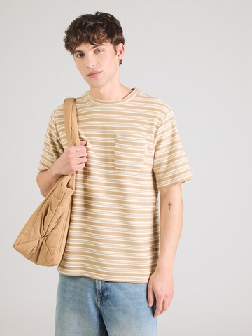 T-Shirt 'Drip' INDICODE JEANS en beige : devant