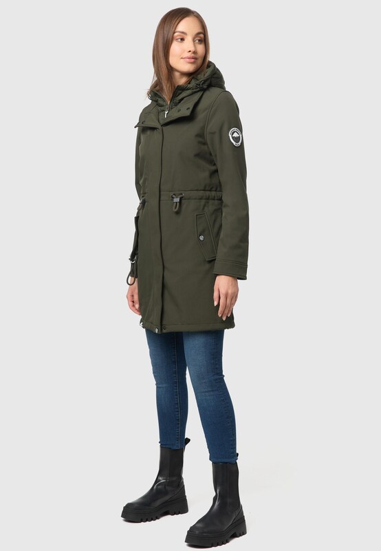 MARIKOO Raincoat in Dark Green