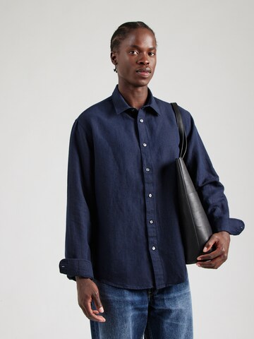 SELECTED Regular fit Button Up Shirt 'SLHLEROY' in Blue: front