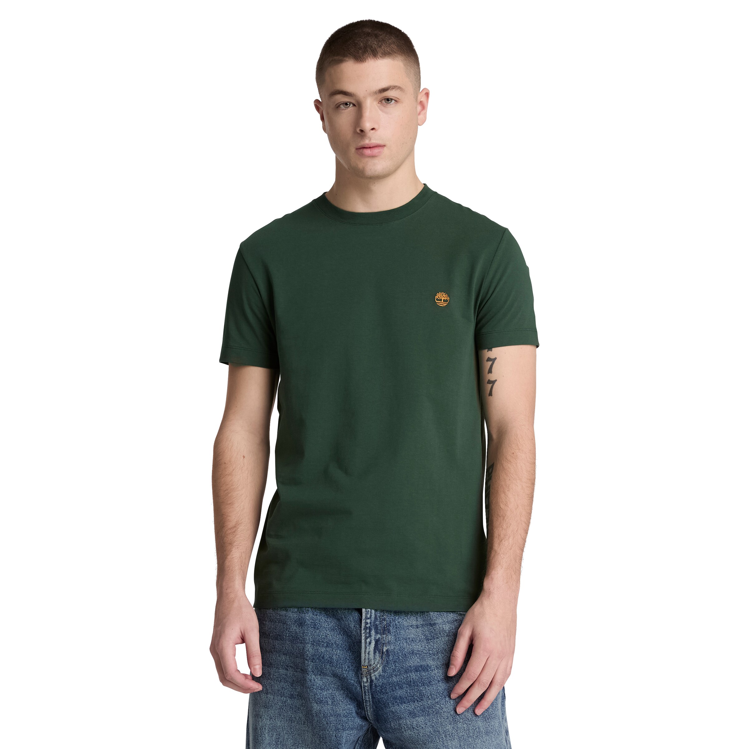 TIMBERLAND T-Shirt in Grün: Vorderseite