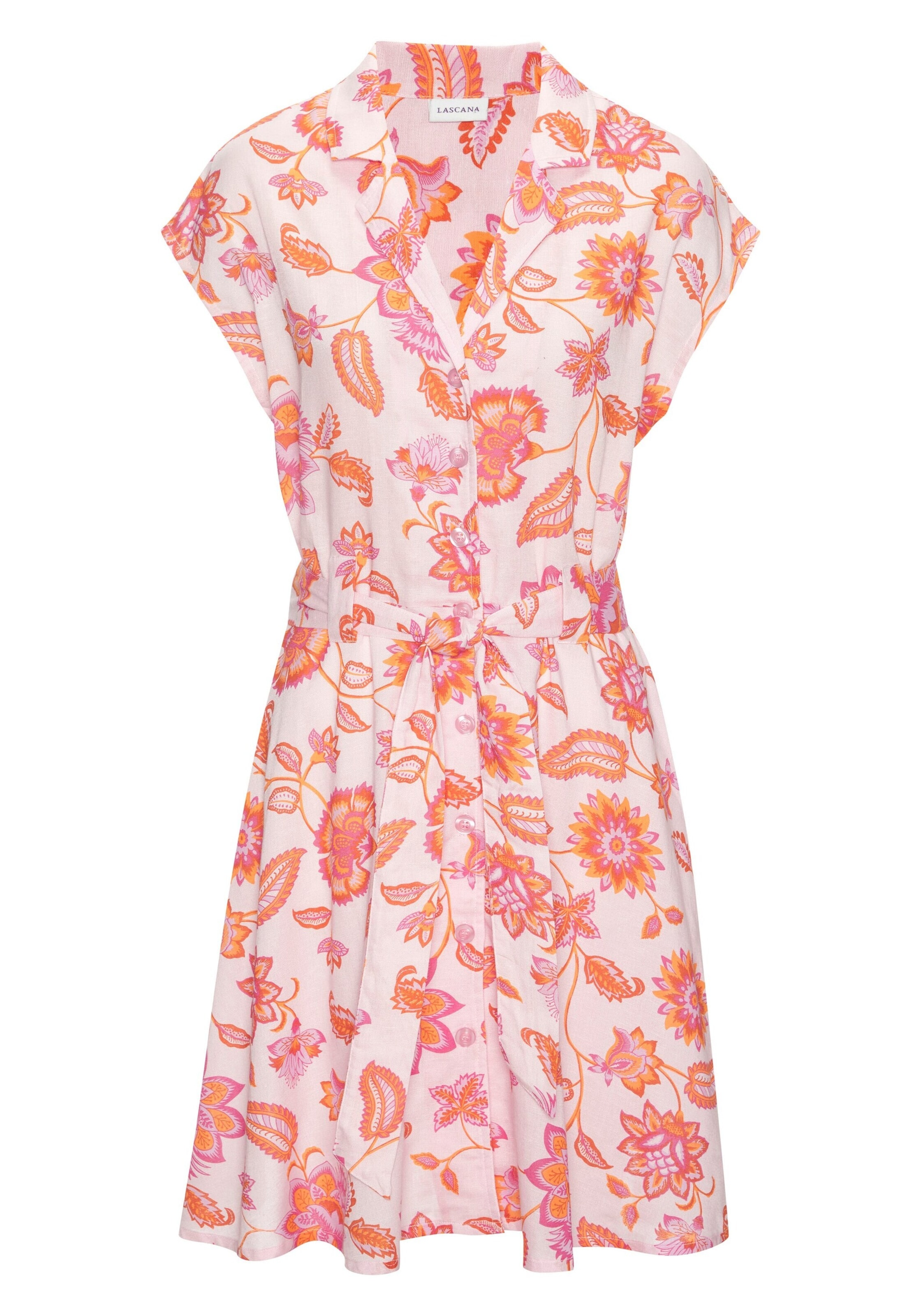 LASCANA Blusenkleid in Pink: Vorderseite