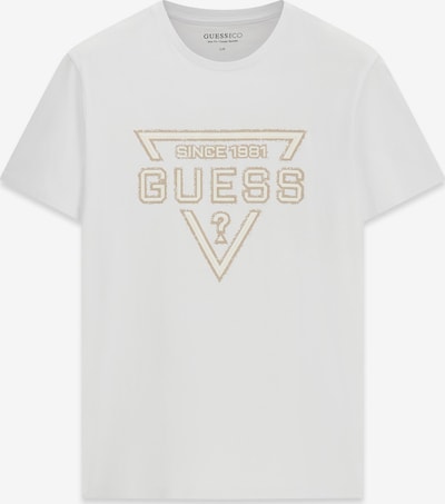 Marškinėliai iš GUESS, spalva – šviesiai geltona / balta, Prekių apžvalga